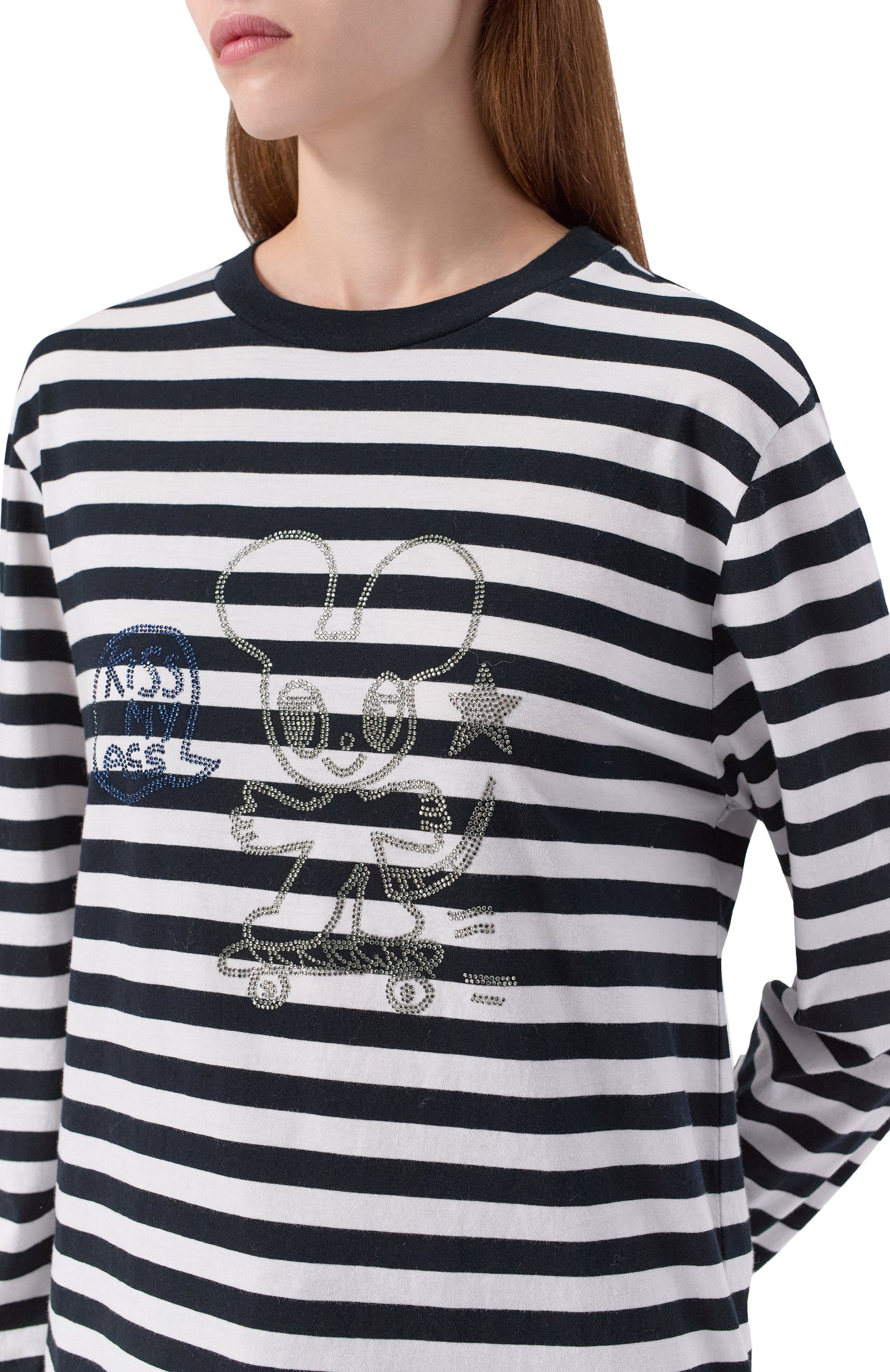 Хлопковый лонгслив ZADIG AND VOLTAIRE, арт. JWTS02839, фото 5