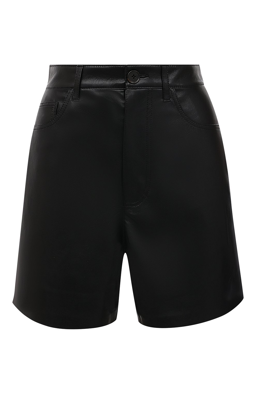 Шорты NANUSHKA черного цвета по цене 41900 руб., арт. LEANA_BLACK_VEGAN LEATHER, фото 1 Шорты NANUSHKA, арт. LEANA_BLACK_VEGAN LEATHER, фото 1