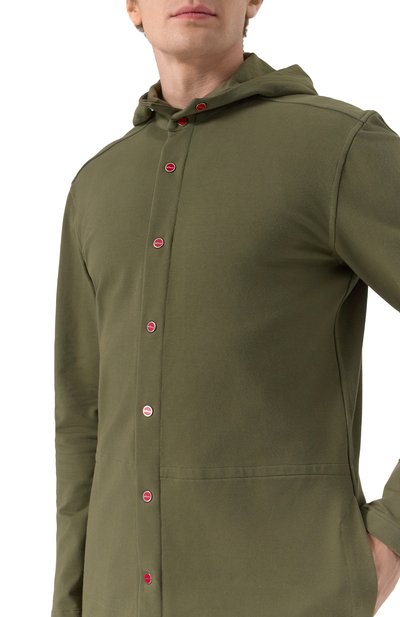 Хлопковая рубашка KITON, арт. UMCPETEH0805284, фото 5