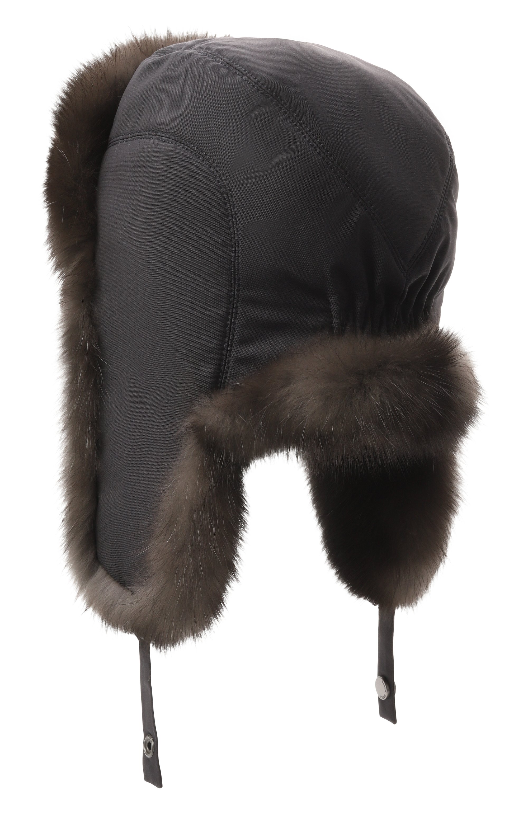 Шапка-ушанка modern с мехом соболя BLACK SABLE, арт. BS-MHMP-EB, фото 2