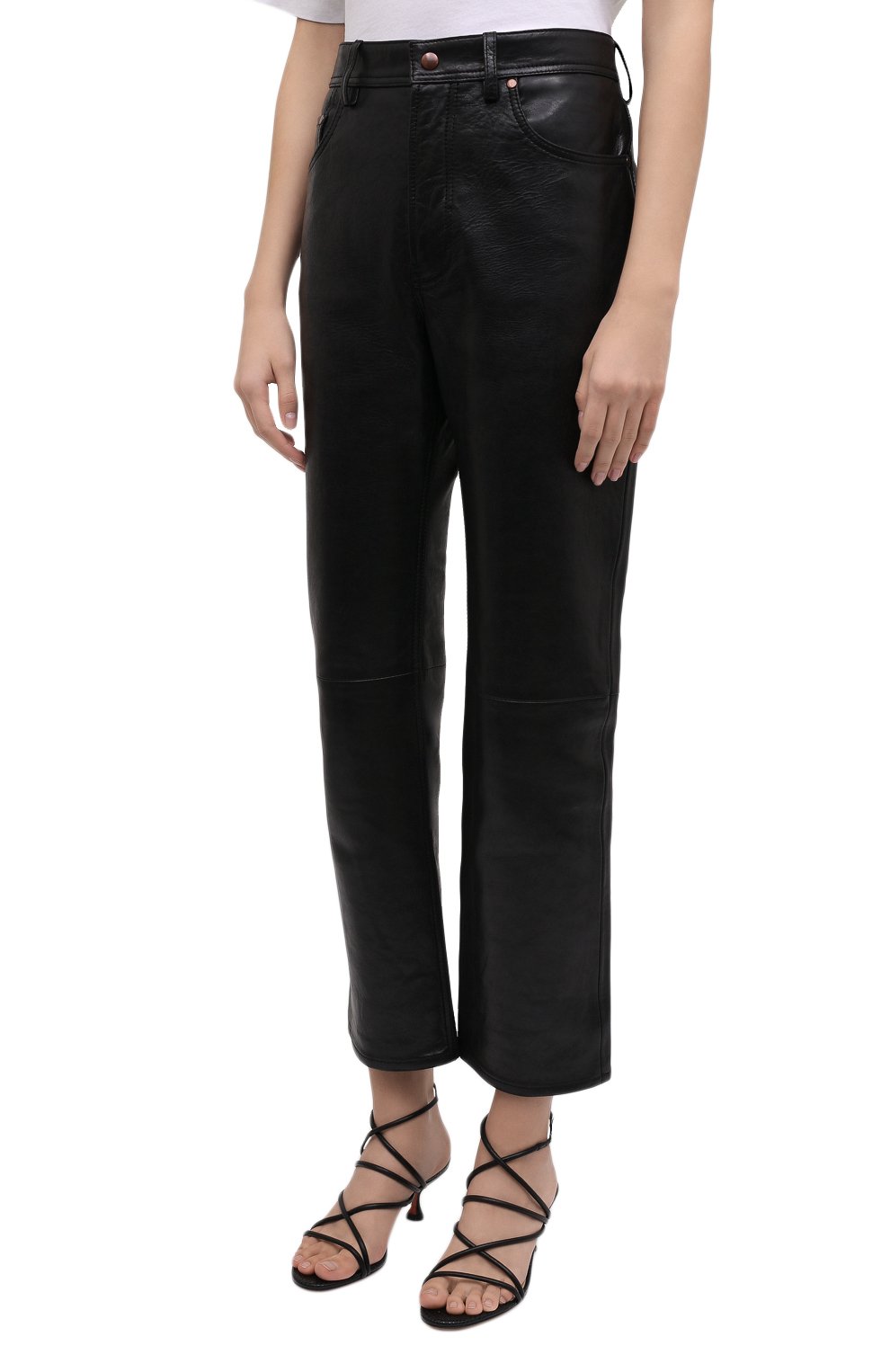 Кожаные брюки ACNE STUDIOS, арт. AK0435, фото 3