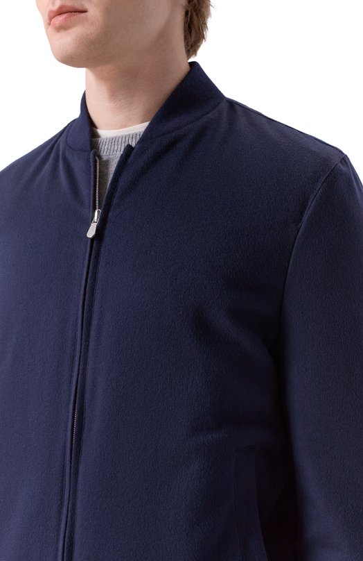 Кашемировый бомбер Brunello Cucinelli MV4216550 Синий  MV4216550 Фото 5