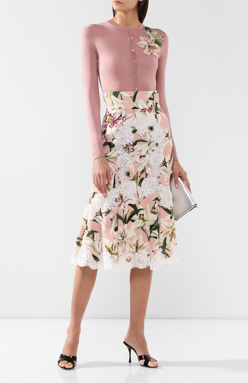Шелковый кардиган DOLCE & GABBANA, арт. FX138Z/JASHE, фото 2