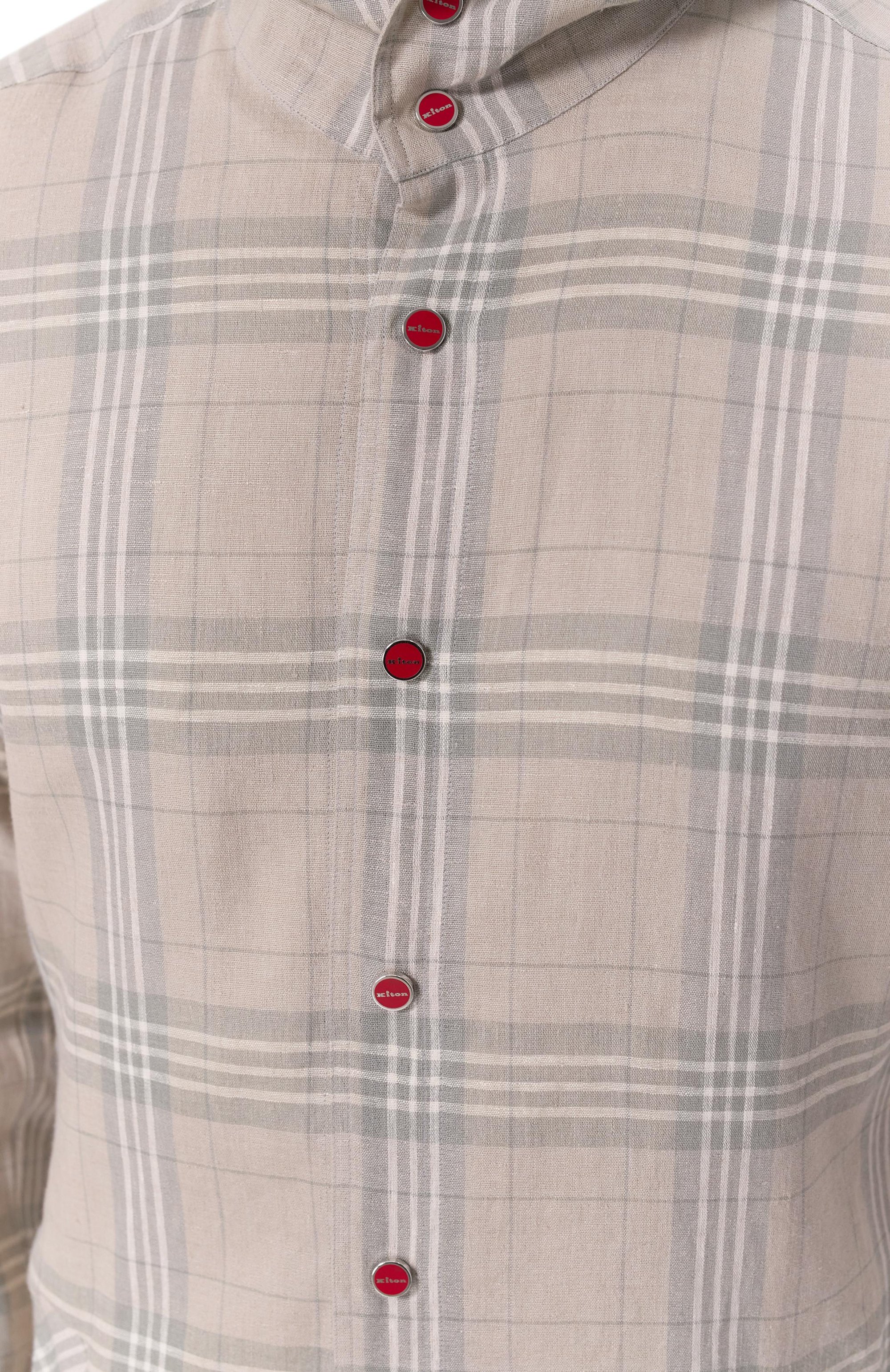 Льняная рубашка KITON, арт. UMCMARH0926705_46-50, фото 5