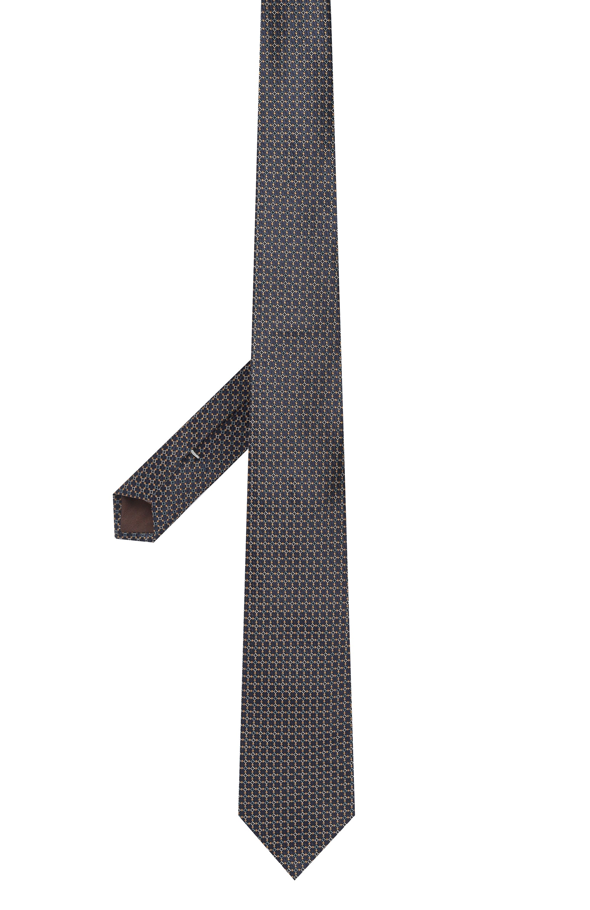 Шелковый галстук CANALI темно-синего цвета по цене 19950 руб., арт. 18/HJ04208, фото 3 Шелковый галстук CANALI, арт. 18/HJ04208, фото 3