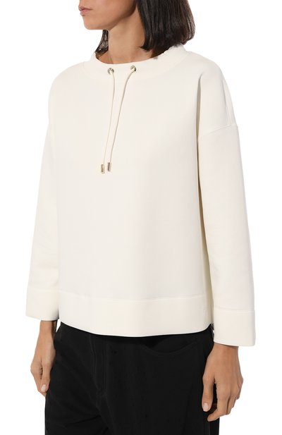 Хлопковый свитшот EMPORIO ARMANI молочного цвета по цене 22350 руб., арт. 6R2M6K/1JHSZ, фото 3 Хлопковый свитшот EMPORIO ARMANI, арт. 6R2M6K/1JHSZ, фото 3