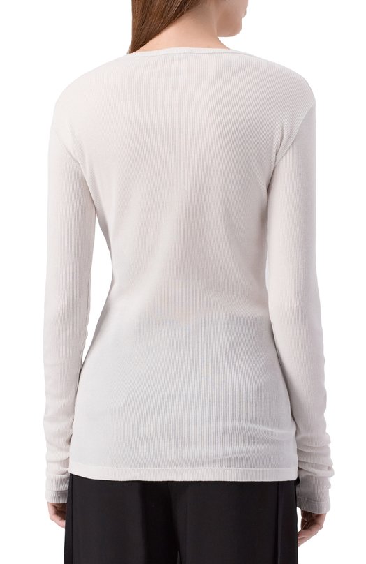 Хлопковый лонгслив Ann Demeulemeester B0011488/FA659 Белый  B0011488/FA659 Фото 4