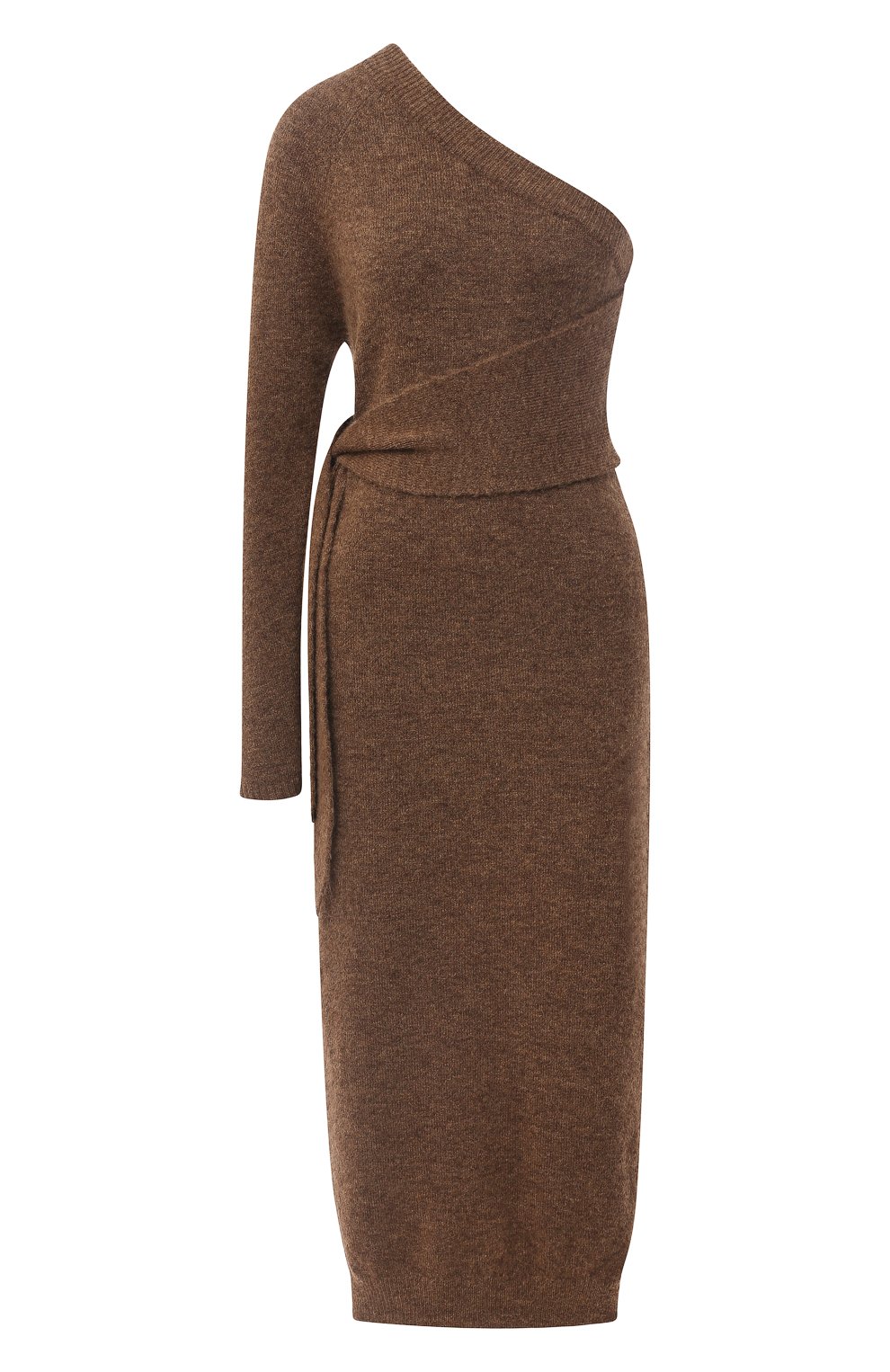 Платье-миди NANUSHKA коричневого цвета по цене 46150 руб., арт. CEDR0_BR0WN_FLUFFY KNIT, фото 1 Платье-миди NANUSHKA, арт. CEDR0_BR0WN_FLUFFY KNIT, фото 1