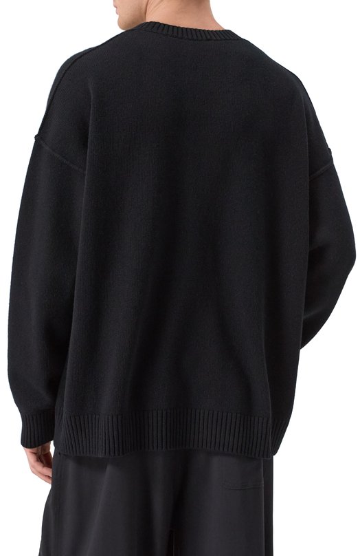 Шерстяной джемпер Dolce & Gabbana GXX60Z/JFMEY Чёрный  GXX60Z/JFMEY Фото 4