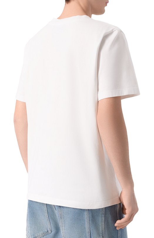 Хлопковая футболка Casablanca M-SP26-JTS-001-11 Белый  M-SP26-JTS-001-11 Фото 4