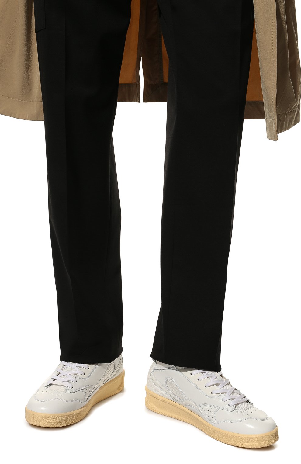 Кожаные кеды JIL SANDER, арт. J32WS0017-P4869, фото 3