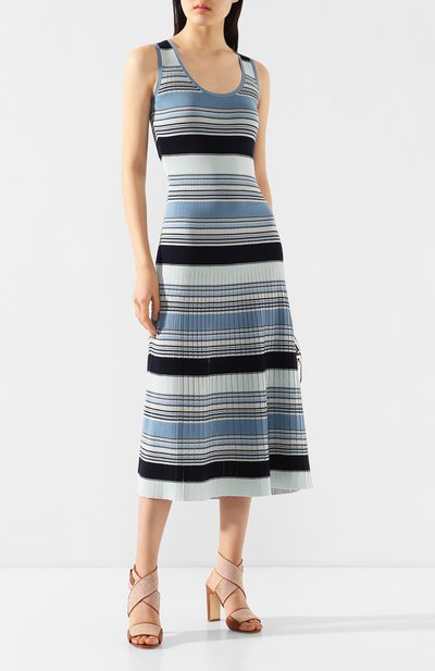 Платье из смеси шелка и хлопка LORO PIANA, арт. FAI9430, фото 2