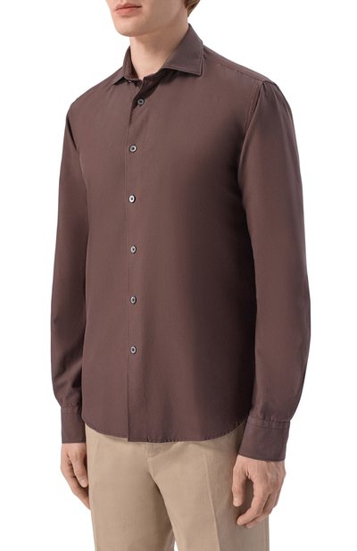 Рубашка из шелка и хлопка CANALI, арт. CSL7065/GM03656, фото 3