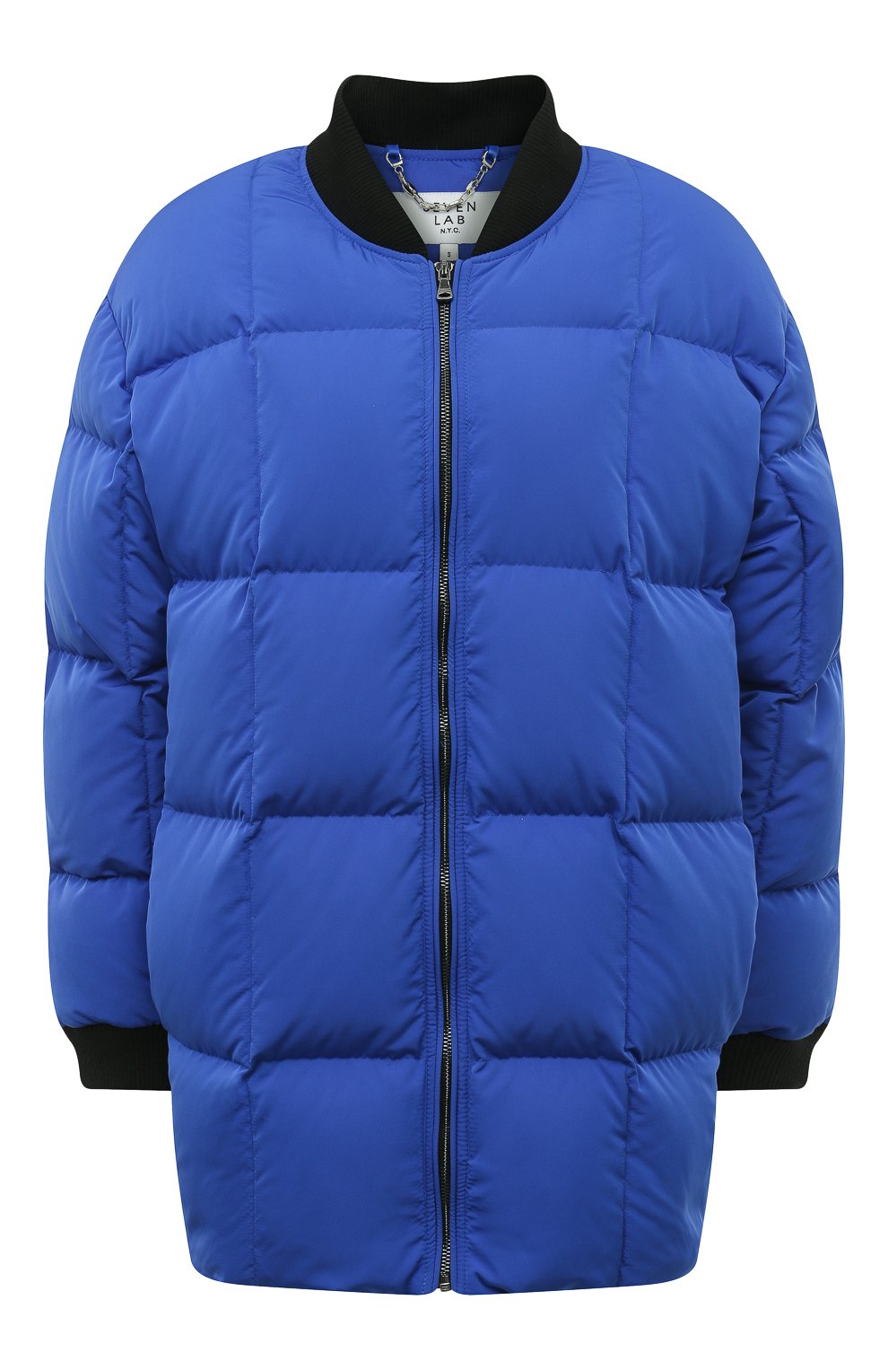 Пуховый бомбер SEVEN LAB синего цвета по цене 43890 руб., арт. SCN.22.420.396, фото 1 Пуховый бомбер SEVEN LAB, арт. SCN.22.420.396, фото 1