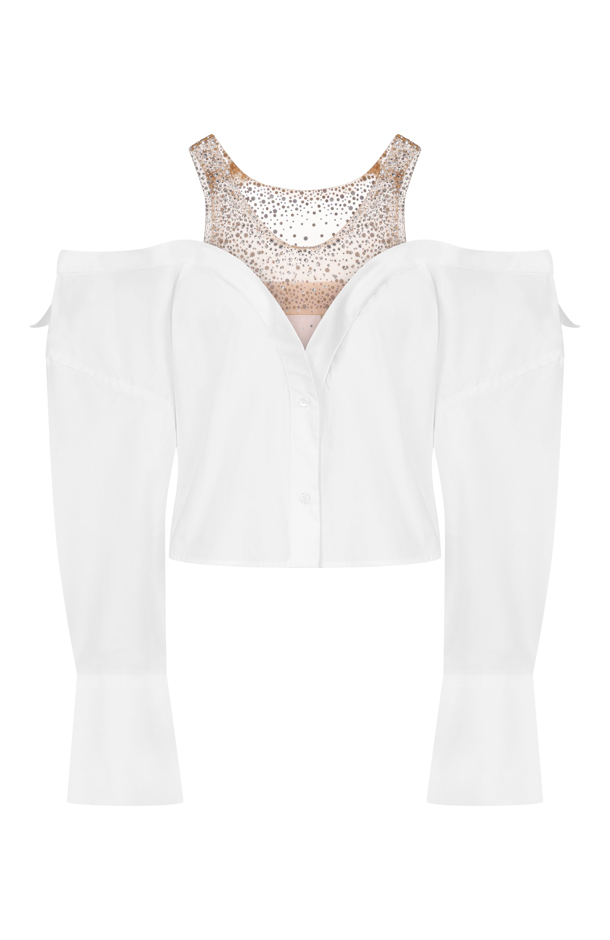 Комбинированная рубашка GIUSEPPE DI MORABITO, арт. 06PST0393YC 16302, фото 1