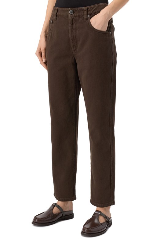 Джинсы Brunello Cucinelli MPH81P5847 Коричневый  MPH81P5847 Фото 3