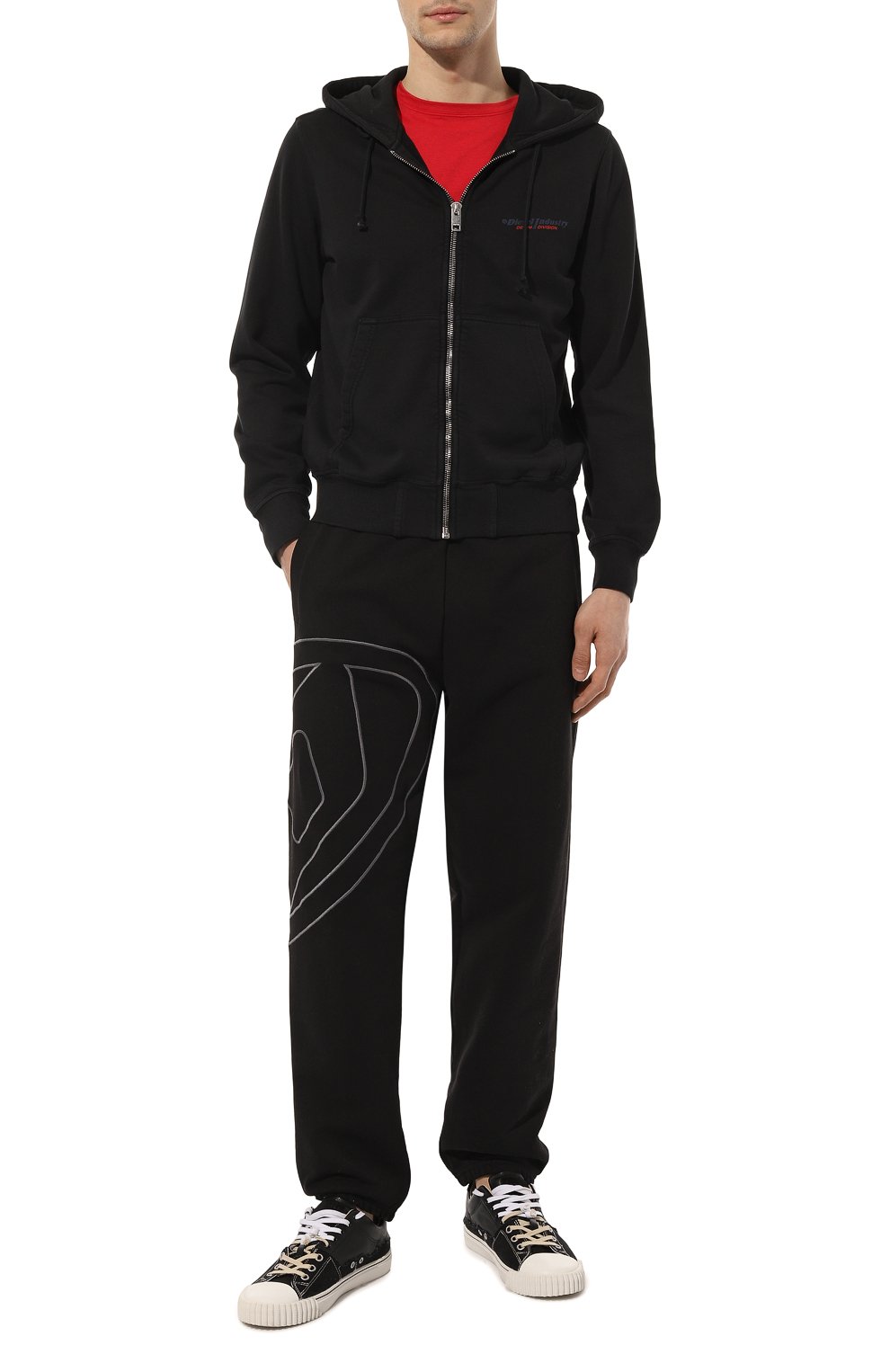 Хлопковые джоггеры DIESEL, арт. A09940/0GYCJ, фото 2