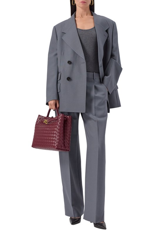 Сумка Andiamo medium Bottega Veneta 766016/VCPP1 Бордовый  766016/VCPP1 Фото 7