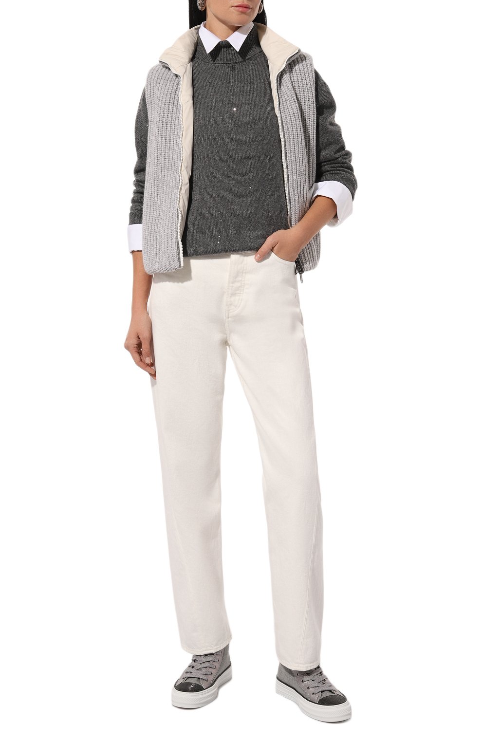 Свитер из кашемира и шелка BRUNELLO CUCINELLI, арт. M73539914P, фото 2