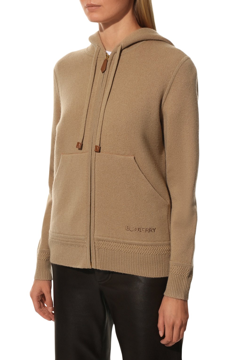 Кашемировый кардиган BURBERRY бежевого цвета по цене 133500 руб., арт. 8021030, фото 3 Кашемировый кардиган BURBERRY, арт. 8021030, фото 3