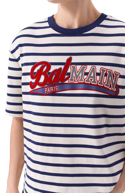 Хлопковая футболка BALMAIN, арт. FH0EG180/BD15, фото 5