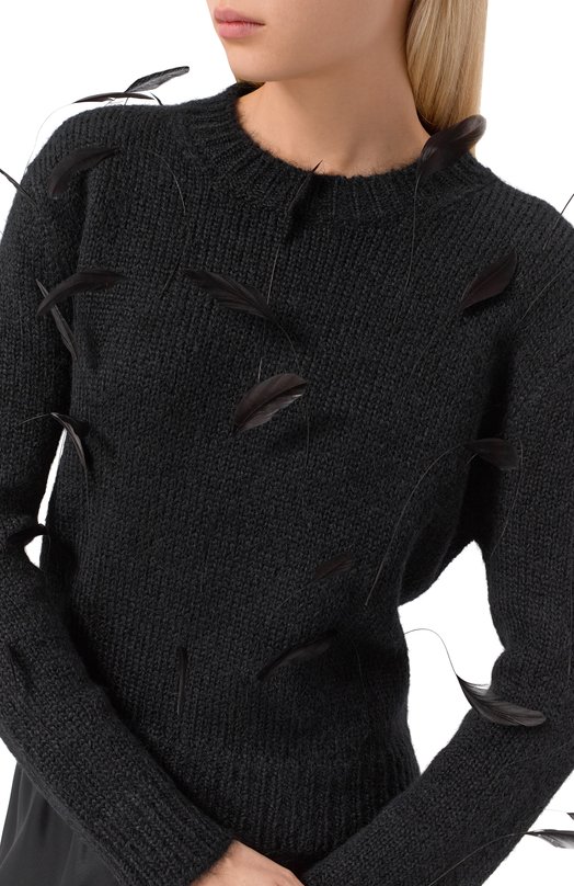 Шерстяной свитер Jil Sander J03GP0179/J14810 Чёрный  J03GP0179/J14810 Фото 5