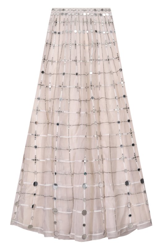 

Шелковая юбка Temperley, Кремовый
