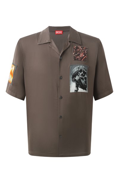 Мужская рубашка из вискозы DIESEL, арт. A16703/0SLBN