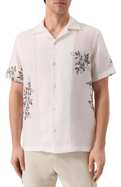 Льняная рубашка VAN LAACK белого цвета по цене 34950 руб., арт. VL-RIDU-S/170549, фото 3 Льняная рубашка VAN LAACK, арт. VL-RIDU-S/170549, фото 3