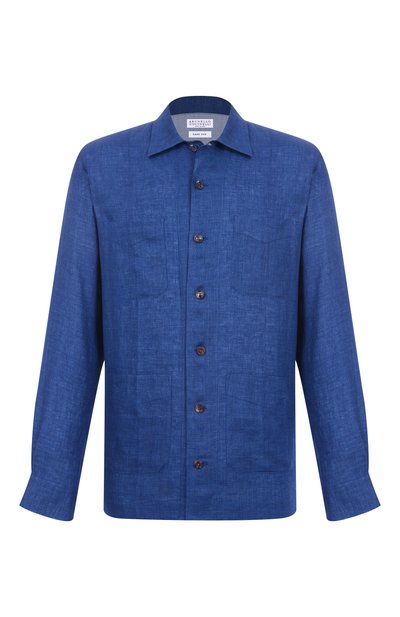 Мужская льняная рубашка BRUNELLO CUCINELLI, арт. MM6950648