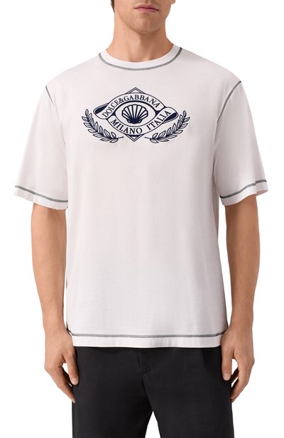 Хлопковая футболка DOLCE & GABBANA, арт. G8PN9T/G7PEC, фото 3