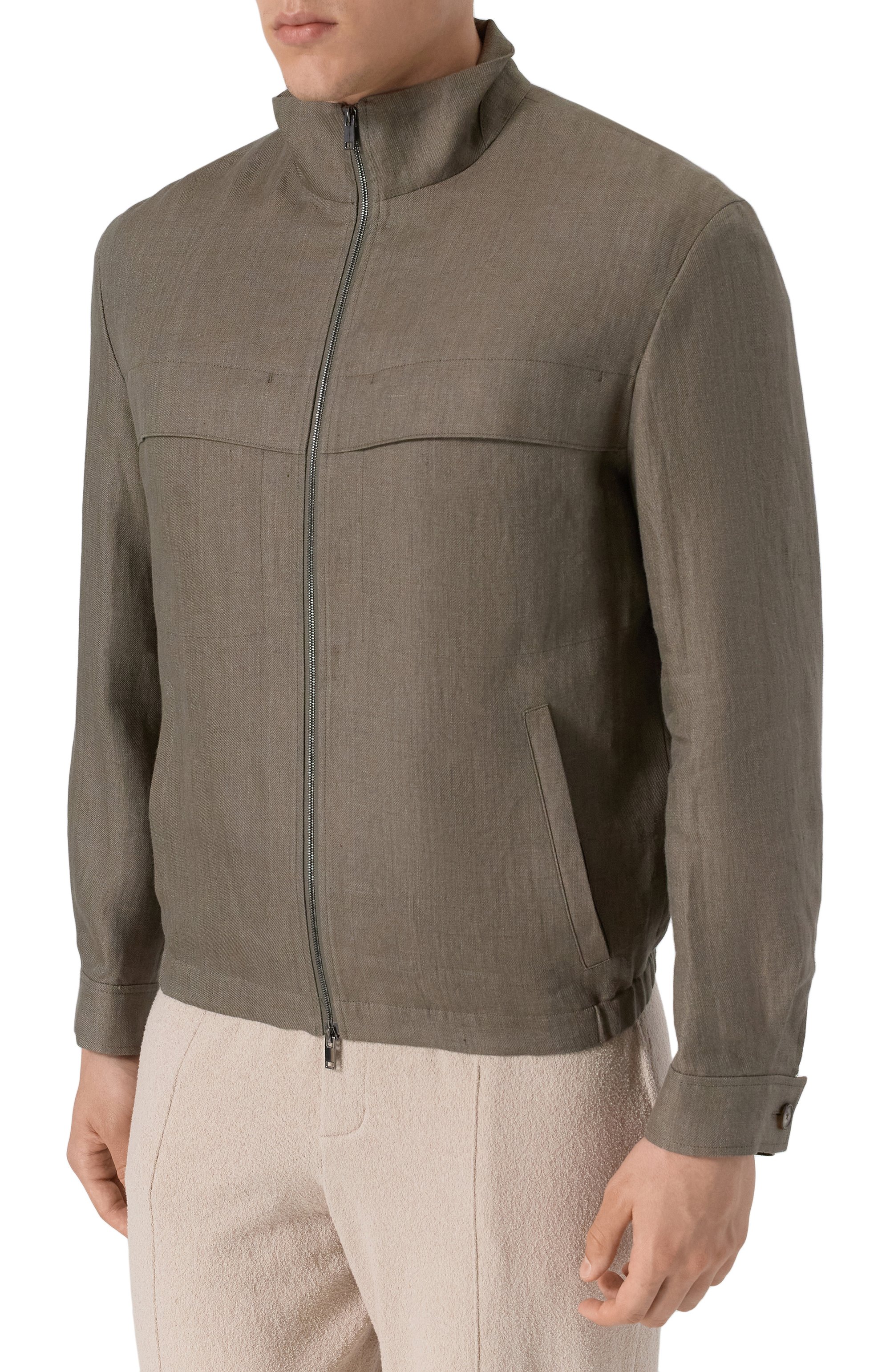 Льняной бомбер 12 STOREEZ, арт. 132379, фото 3