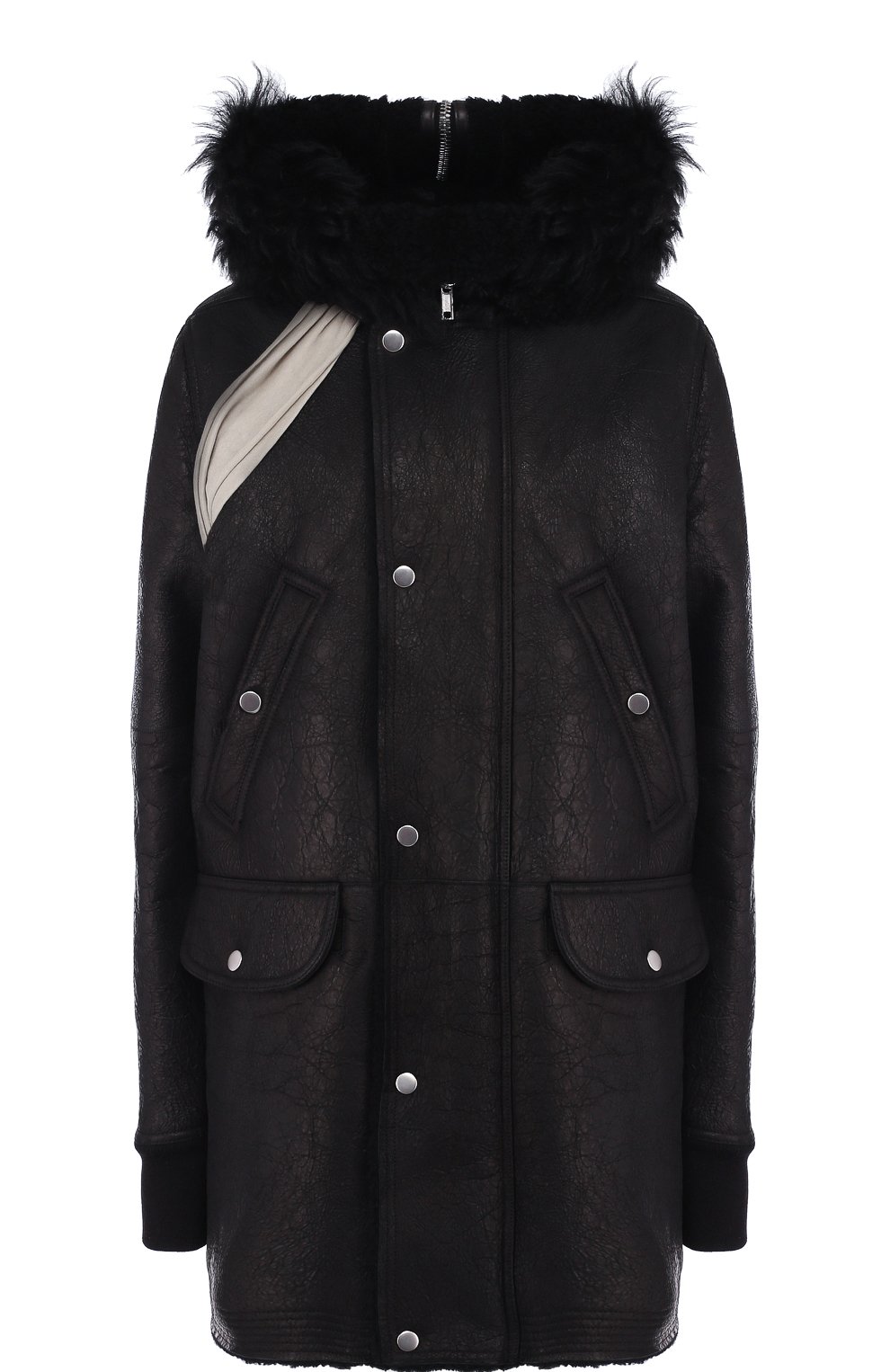 Дубленка на меховой подкладке с капюшоном RICK OWENS, арт. RP18F4729/LC0M2, фото 1