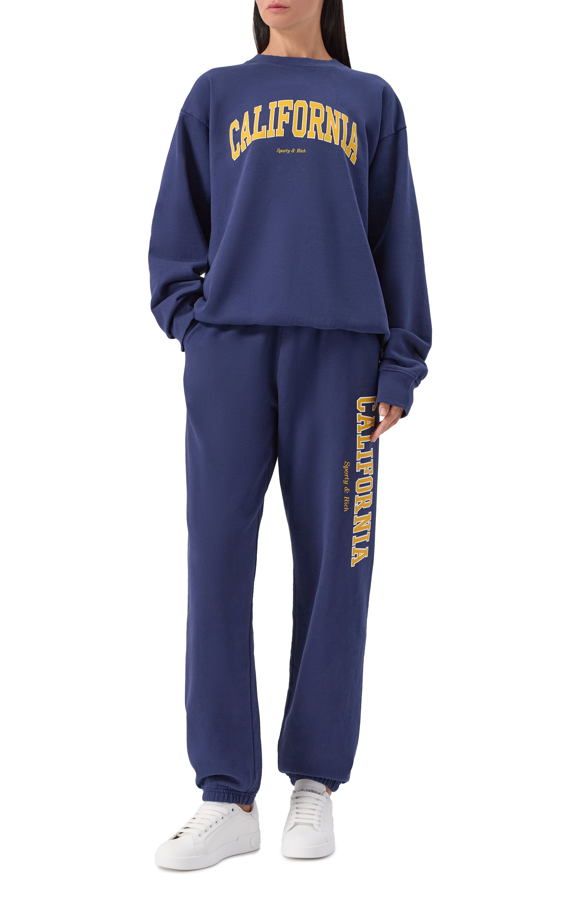 Хлопковый свитшот SPORTY AND RICH, арт. ST071508501BL32, фото 2