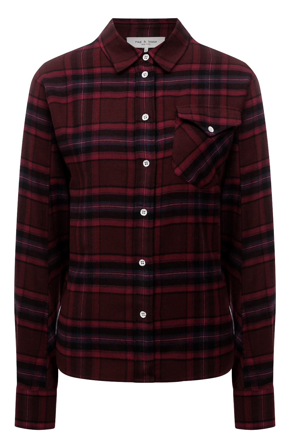 Рубашка из вискозы и хлопка RAG AND BONE, арт. WCW21HA005N905, фото 1