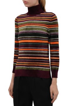 Женская водолазка из вискозы SAINT LAURENT разноцветного цвета, арт. 668349/Y75FG | Фото 3 (Длина (для топов): Стандартные; Рукава: Длинные; Материал внешний: Синтетический материал, Вискоза; Женское Кросс-КТ: Водолазка-одежда; Стили: Кэжуэл; Региональные ограничения белый список (Axapta Mercury): RU; Драгоценные камни: Проставлено; Материал сплава: Проставлено)