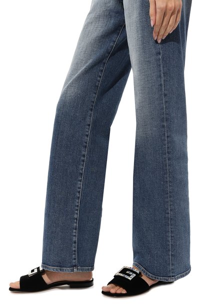 Бархатные шлепанцы GUCCI, арт. 551445 K4D00, фото 3