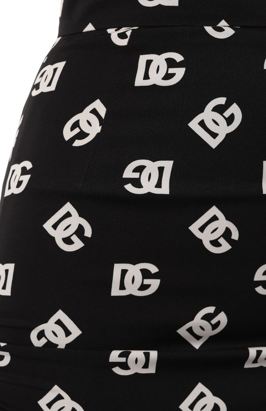 Шелковая юбка Dolce & Gabbana F4CJJT/FSA4I Чёрно-белый  F4CJJT/FSA4I Фото 5