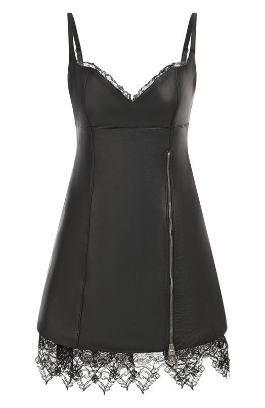 Кожаное платье Blumarine 2L084A Чёрный 2L084A