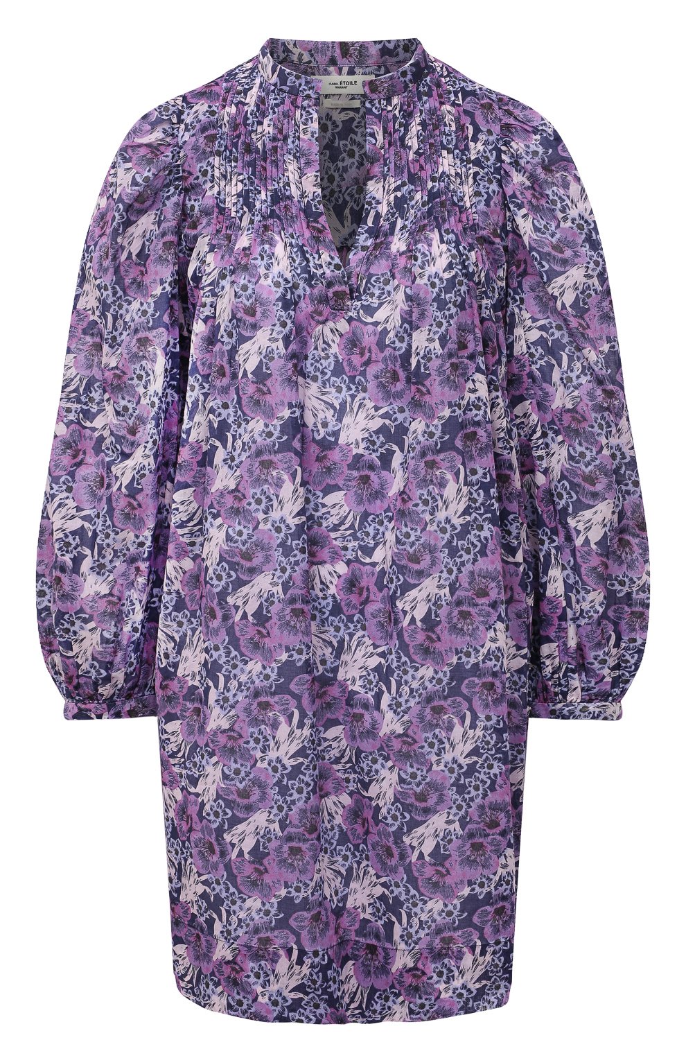 Хлопковое платье ISABEL MARANT ETOILE фиолетового цвета по цене 37200 руб., арт. R01591-21P009E/VIRGINIE, фото 1 Хлопковое платье ISABEL MARANT ETOILE, арт. R01591-21P009E/VIRGINIE, фото 1