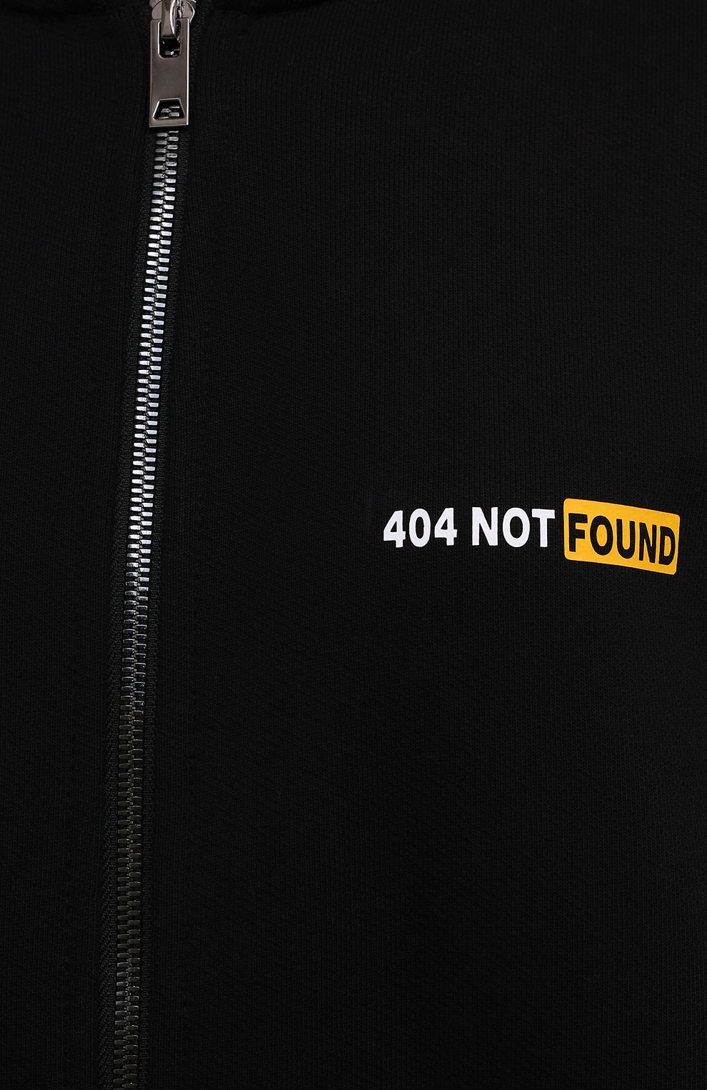 Хлопковая толстовка 404 NOT FOUND | черного цвета по цене 33700 руб., арт. 800602, фото 5 Хлопковая толстовка 404 NOT FOUND |, арт. 800602, фото 5