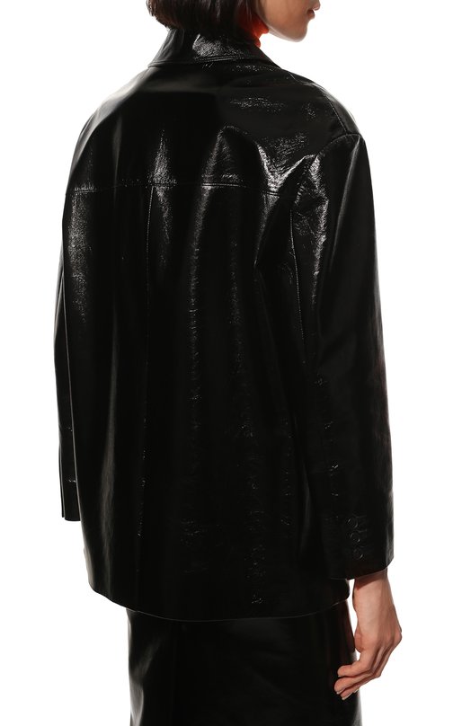 Кожаный жакет Prada 55802-10RE-F0002 Чёрный  55802-10RE-F0002 Фото 4