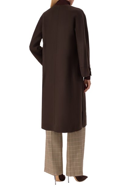 Пальто из шерсти и кашемира MANZONI24, арт. 25M1504-DB1L8D, фото 4