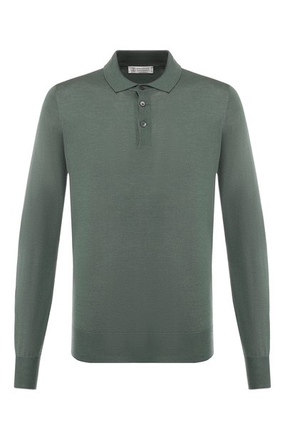 Поло из смеси кашемира и шелка BRUNELLO CUCINELLI, арт. M2300295, фото 1