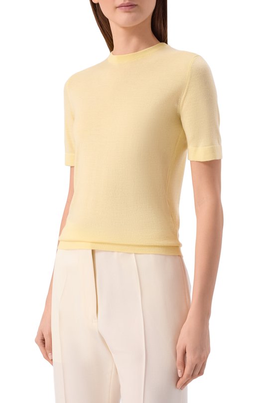 Пуловер из кашемира и шелка MVST M26.CSW.K418/JAIPUR Жёлтый  M26.CSW.K418/JAIPUR Фото 3