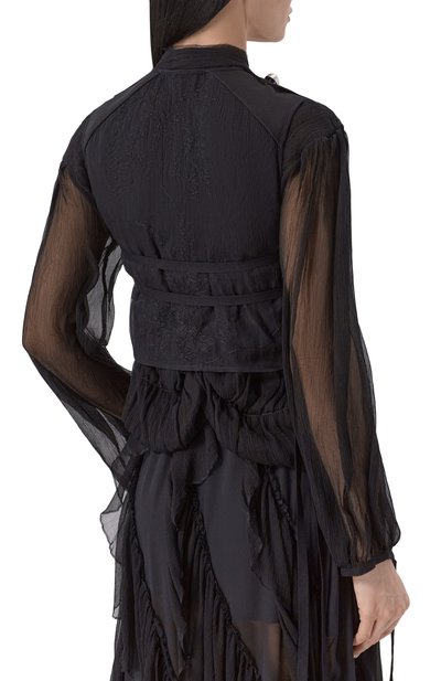 Хлопковый жилет ANN DEMEULEMEESTER, арт. B0014201/FA709, фото 4