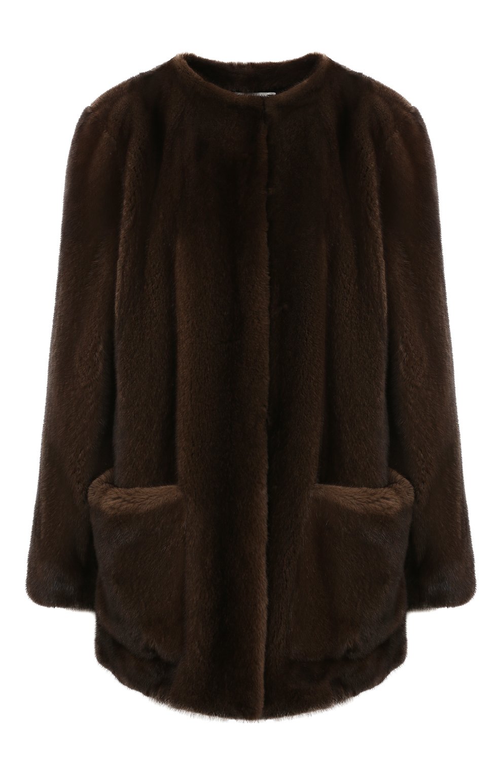 Шуба из меха норки GIULIA GURMAN темно-коричневого цвета по цене 708000 руб., арт. CJ02214278D2, фото 1 Шуба из меха норки GIULIA GURMAN, арт. CJ02214278D2, фото 1