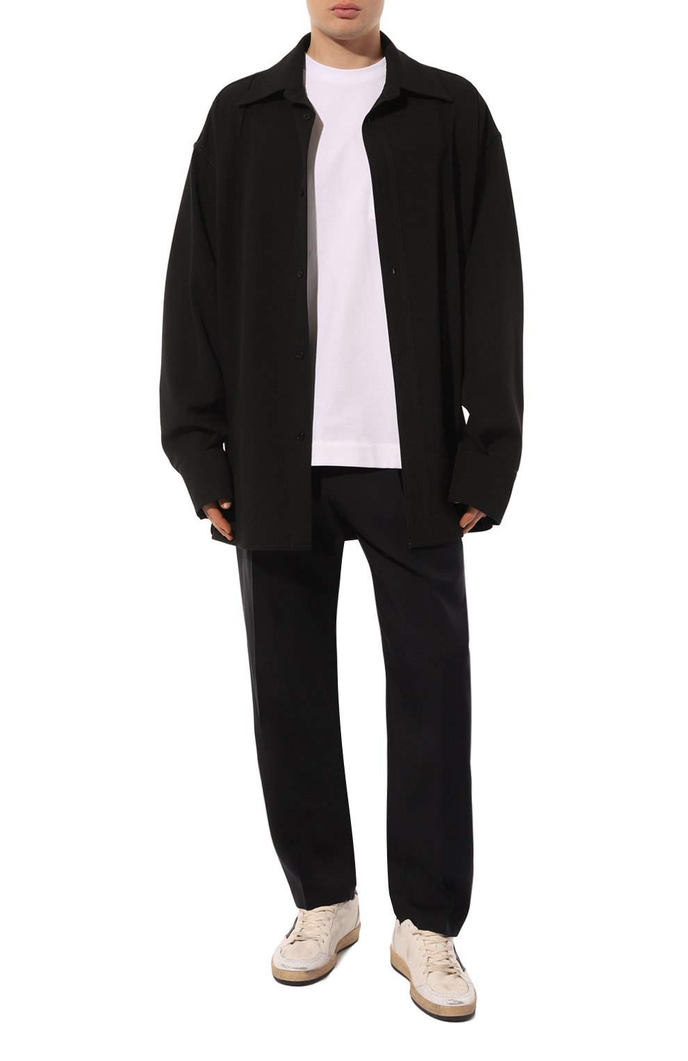 Шерстяные брюки JIL SANDER темно-синего цвета по цене 96950 руб., арт. J23KA0005/J40117, фото 2 Шерстяные брюки JIL SANDER, арт. J23KA0005/J40117, фото 2