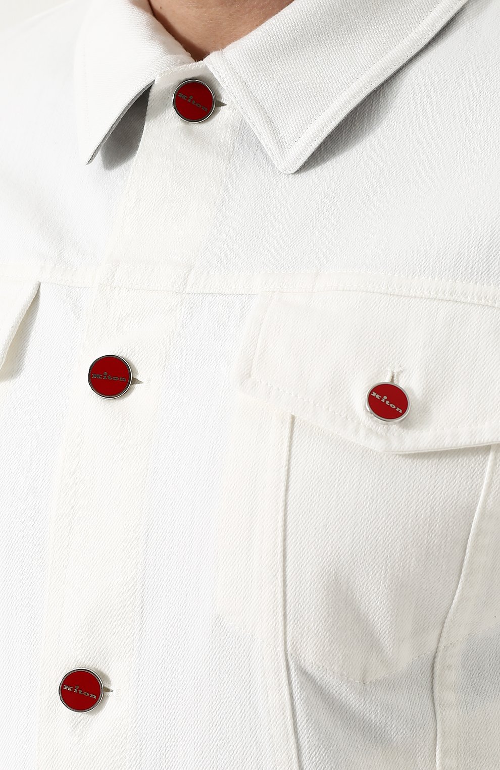 Джинсовая куртка на пуговицах KITON, арт. UW0374V08P1403002, фото 5