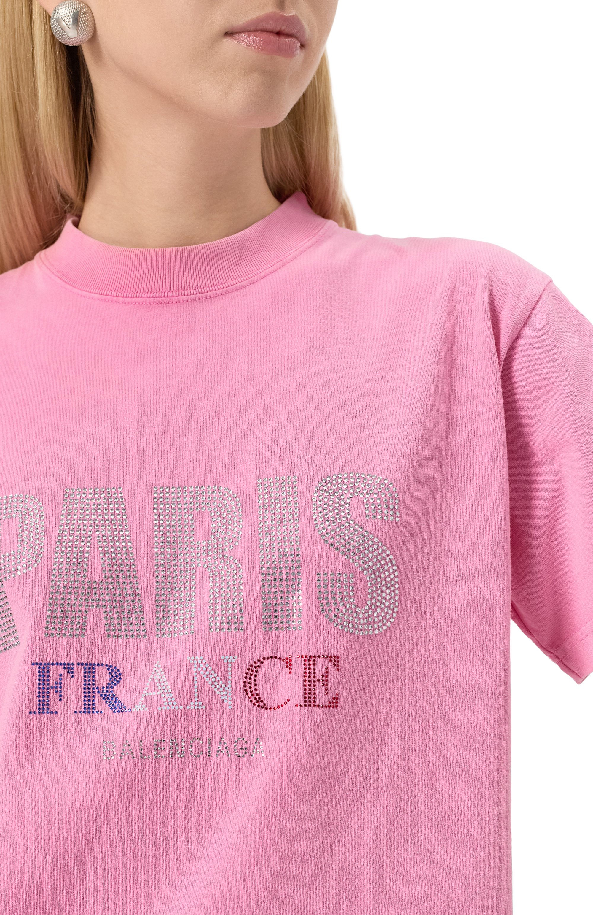 Хлопковая футболка BALENCIAGA, арт. 809122/TRVL5, фото 5